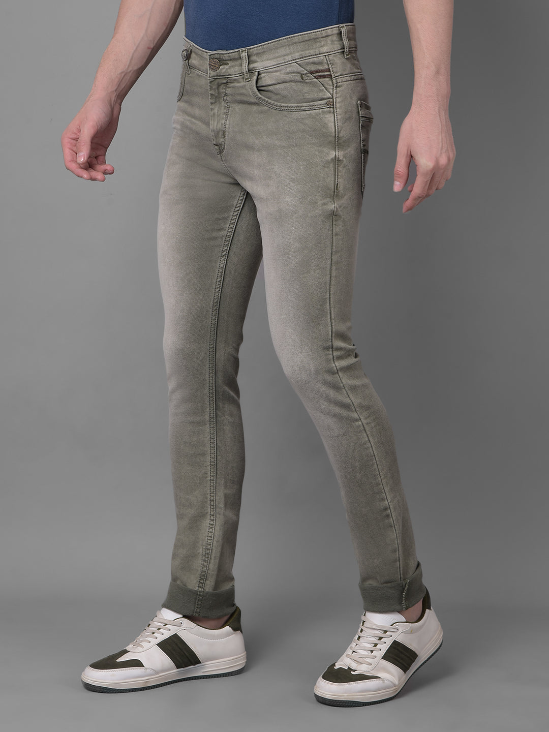 Olive Jeans-Men Jeans-Crimsoune Club