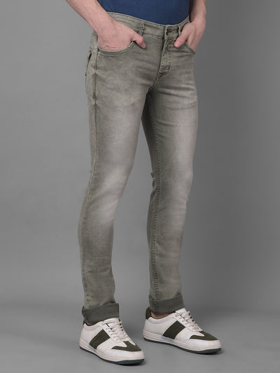 Olive Jeans-Men Jeans-Crimsoune Club