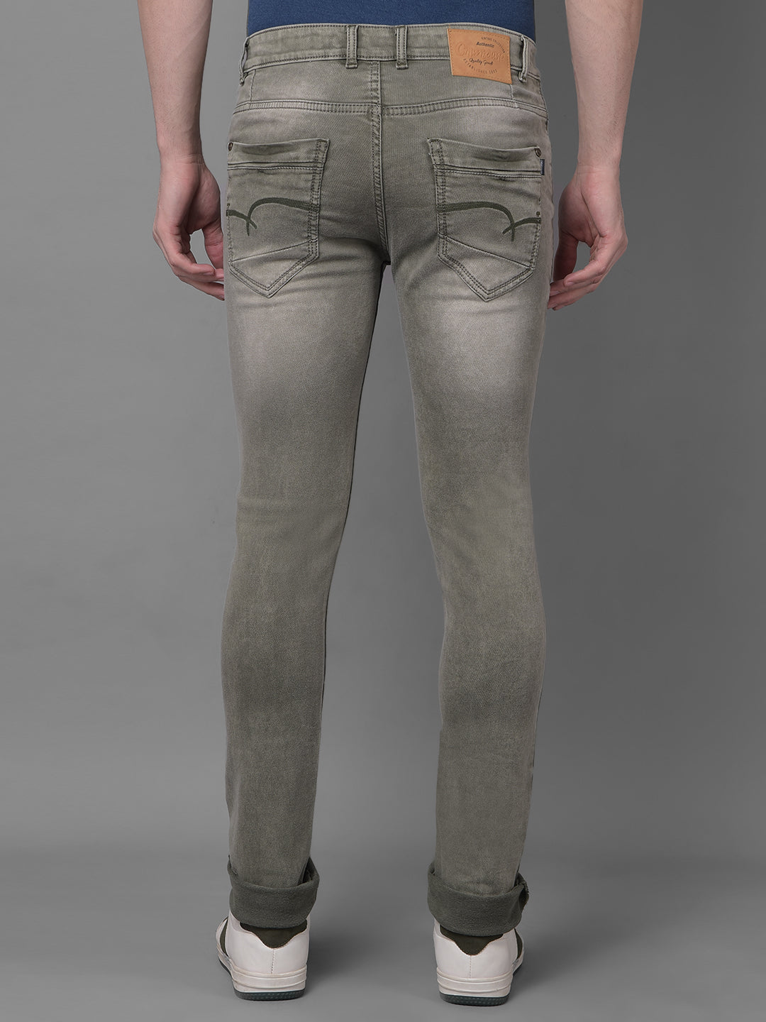 Olive Jeans-Men Jeans-Crimsoune Club