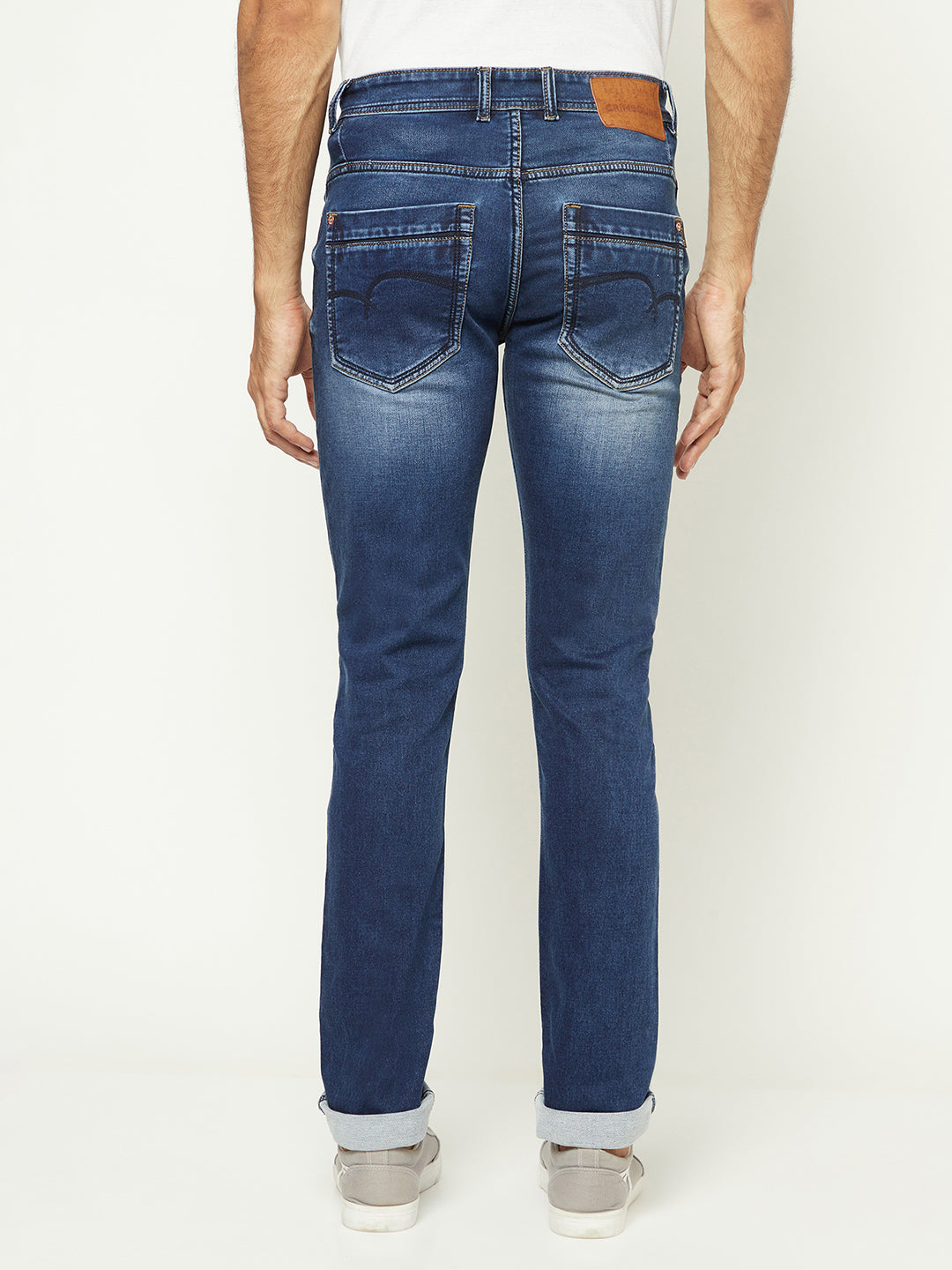Versatile Blue Denim Jeans-Men Jeans-Crimsoune Club