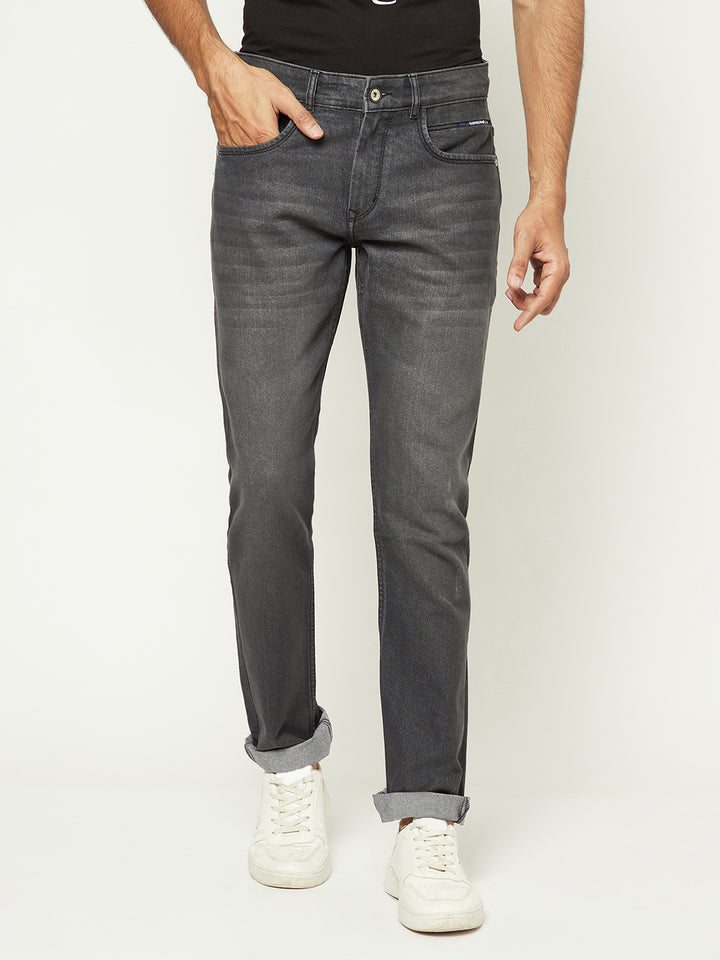 Sophisticated Grey Denim Jeans-Men Jeans-Crimsoune Club