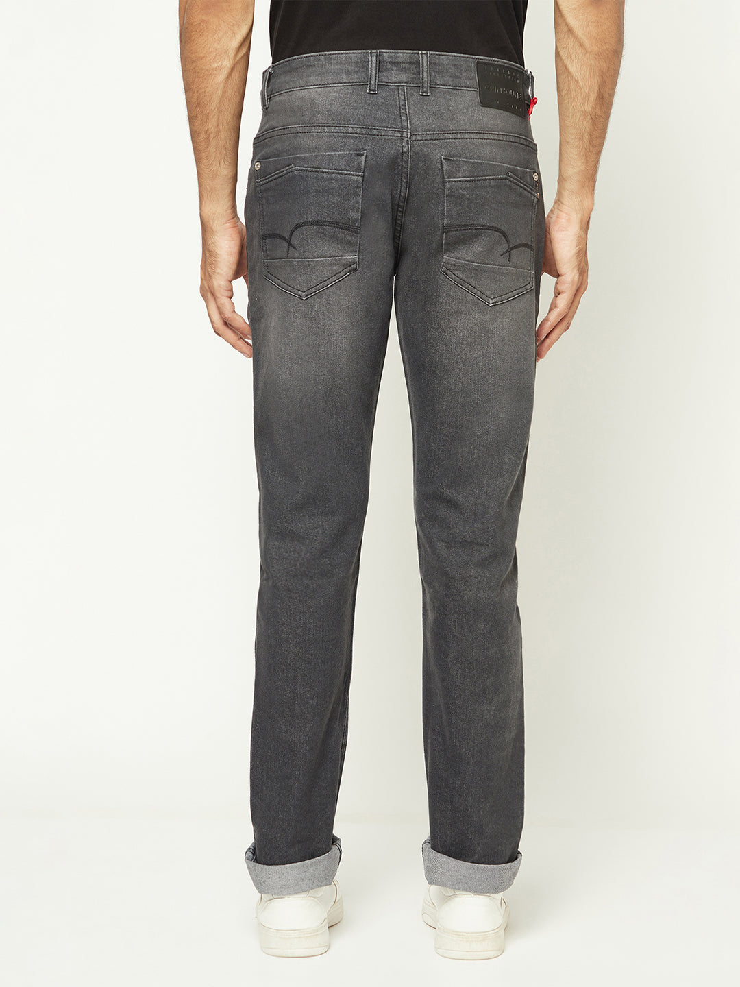 Sophisticated Grey Denim Jeans-Men Jeans-Crimsoune Club