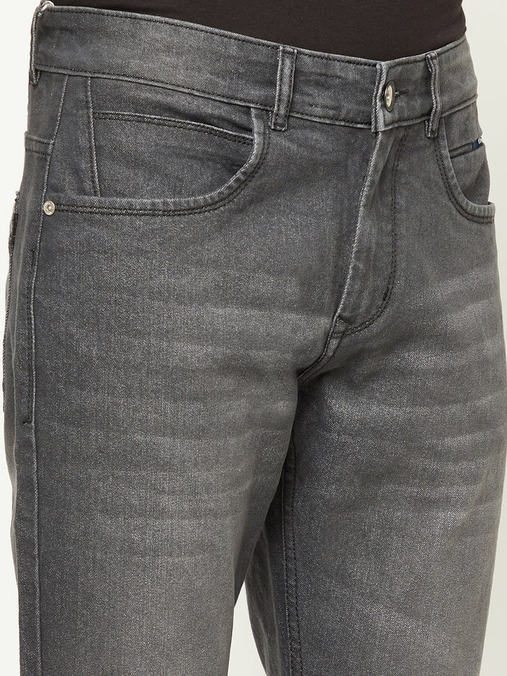Sophisticated Grey Denim Jeans-Men Jeans-Crimsoune Club