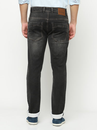 Black Denim Jeans-Men Jeans-Crimsoune Club