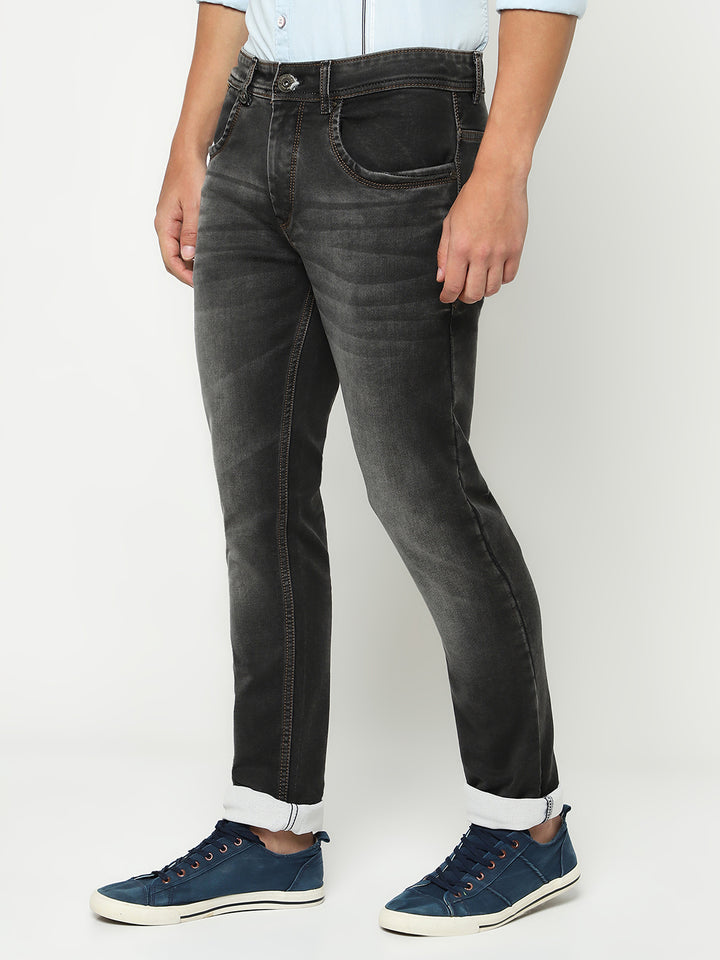 Black Denim Jeans-Men Jeans-Crimsoune Club