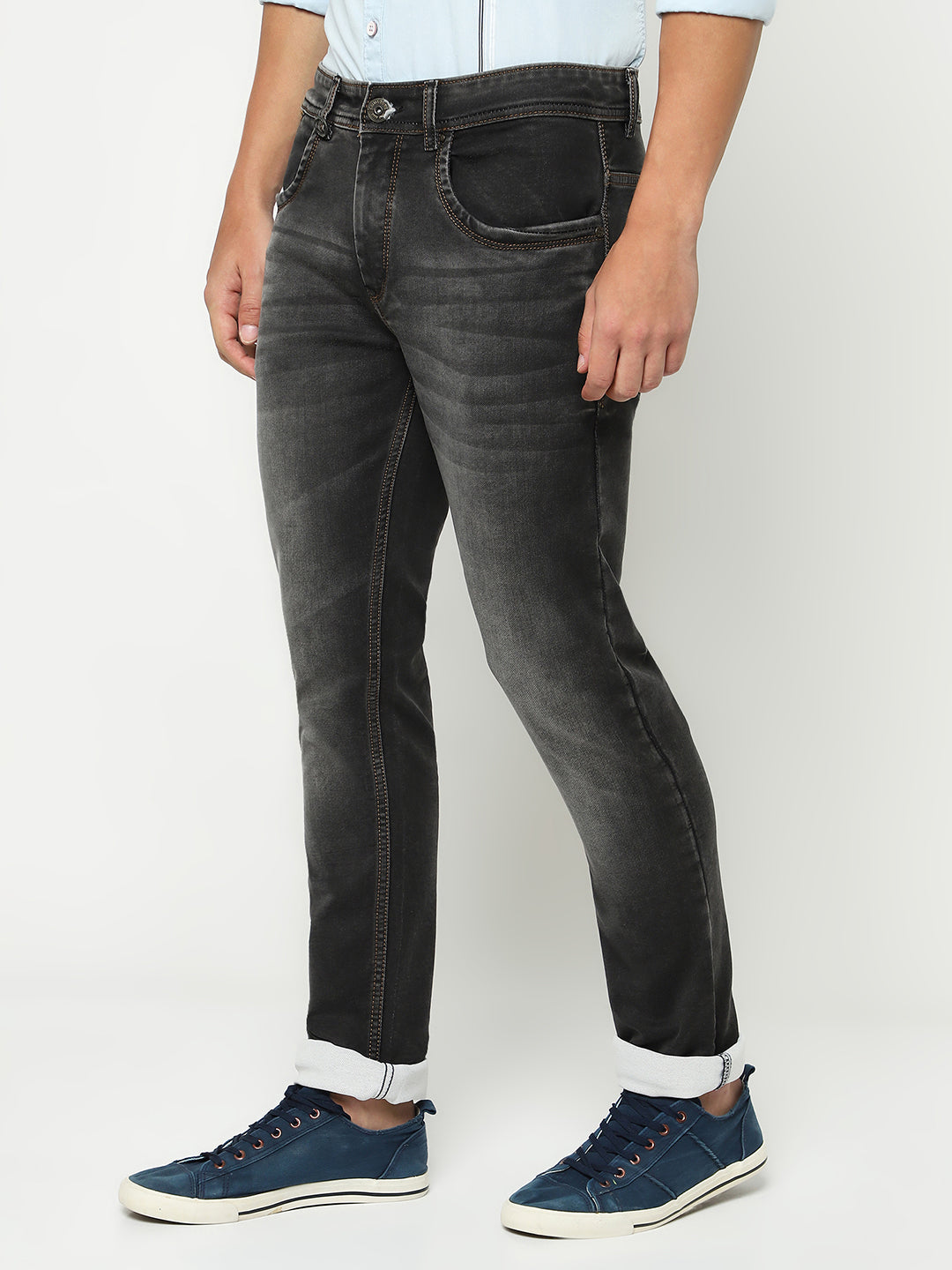 Black Denim Jeans-Men Jeans-Crimsoune Club