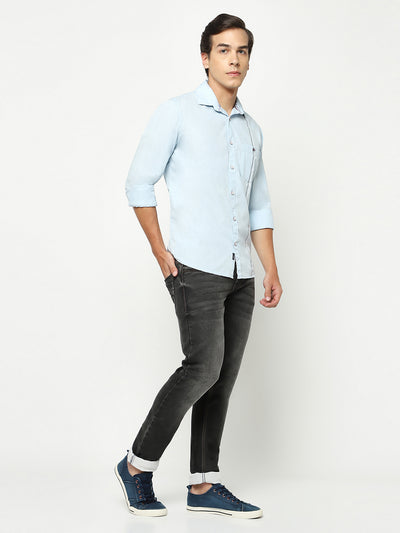 Black Denim Jeans-Men Jeans-Crimsoune Club