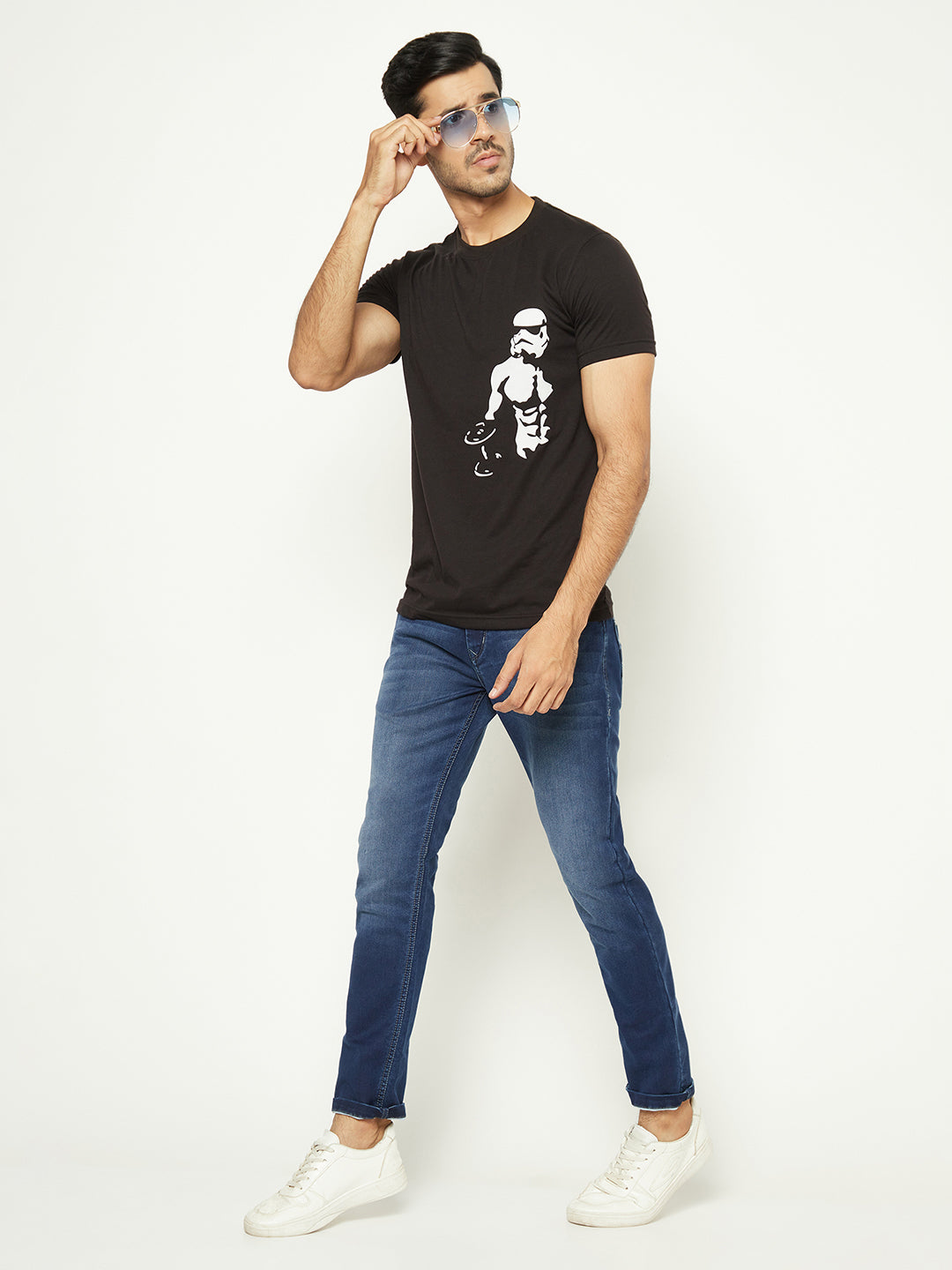 Versatile Blue Denim Jeans-Men Jeans-Crimsoune Club