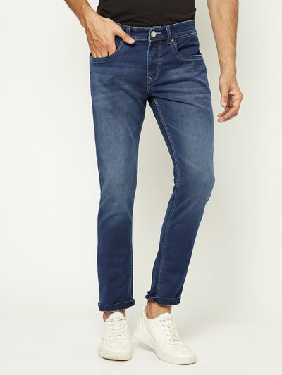 Versatile Blue Denim Jeans-Men Jeans-Crimsoune Club