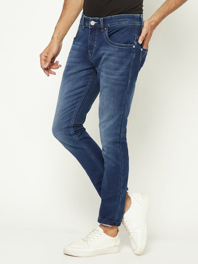 Versatile Blue Denim Jeans-Men Jeans-Crimsoune Club