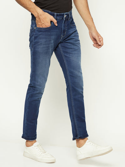 Versatile Blue Denim Jeans-Men Jeans-Crimsoune Club