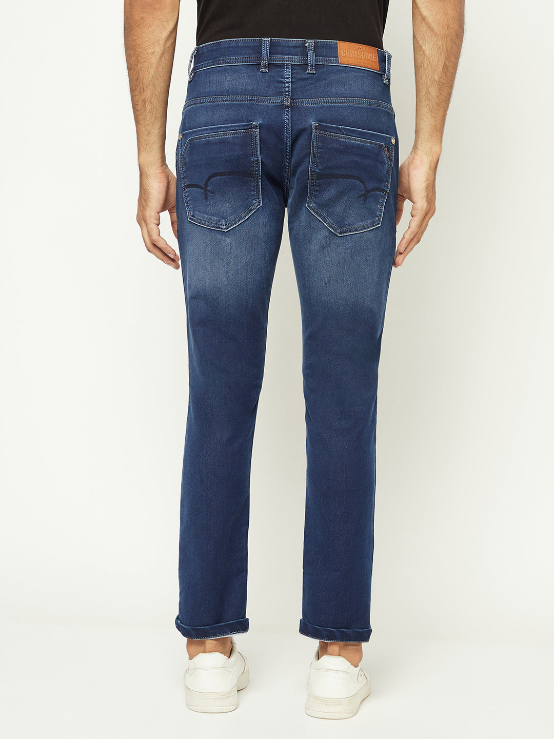 Versatile Blue Denim Jeans-Men Jeans-Crimsoune Club