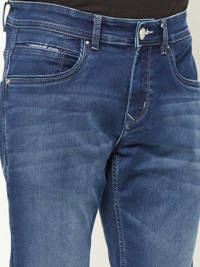 Versatile Blue Denim Jeans-Men Jeans-Crimsoune Club