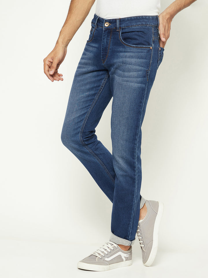 Versatile Blue Denim Jeans-Men Jeans-Crimsoune Club