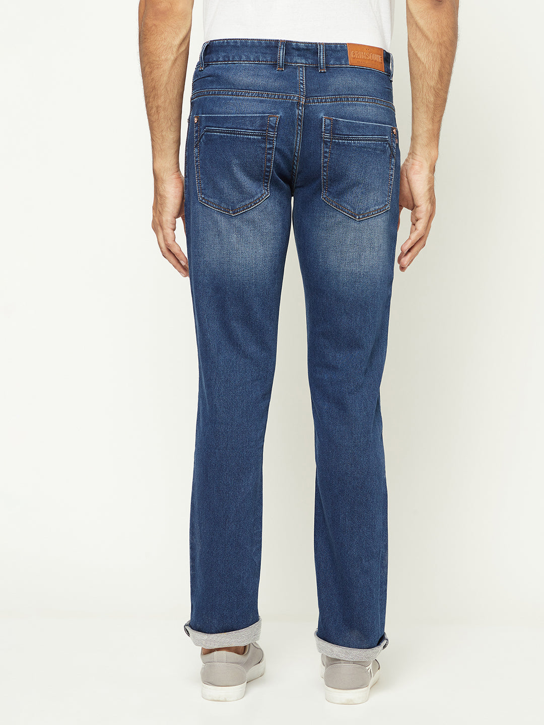 Versatile Blue Denim Jeans-Men Jeans-Crimsoune Club
