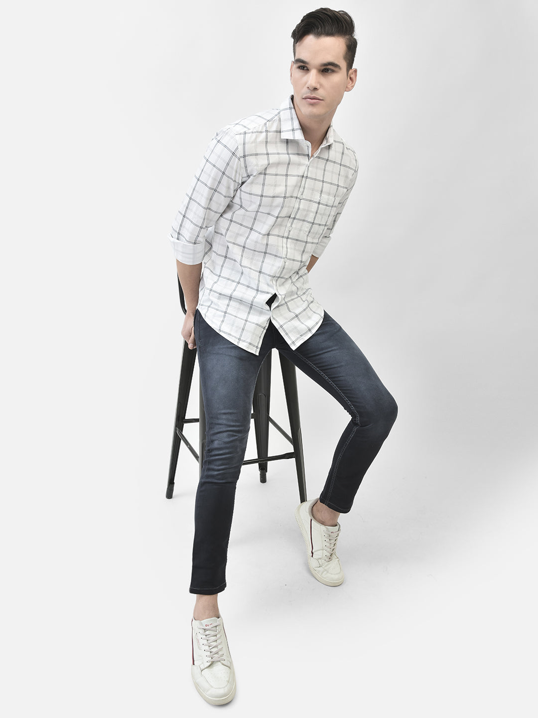 Grey Jeans-Men Jeans-Crimsoune Club