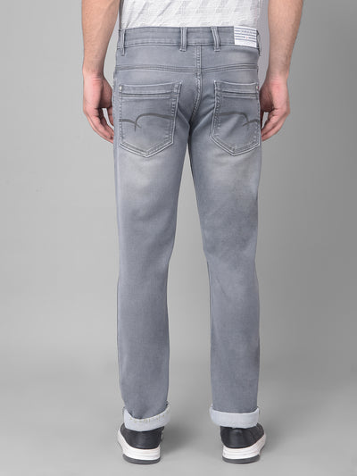 Grey Light Fade Jeans-Men Jeans-Crimsoune Club
