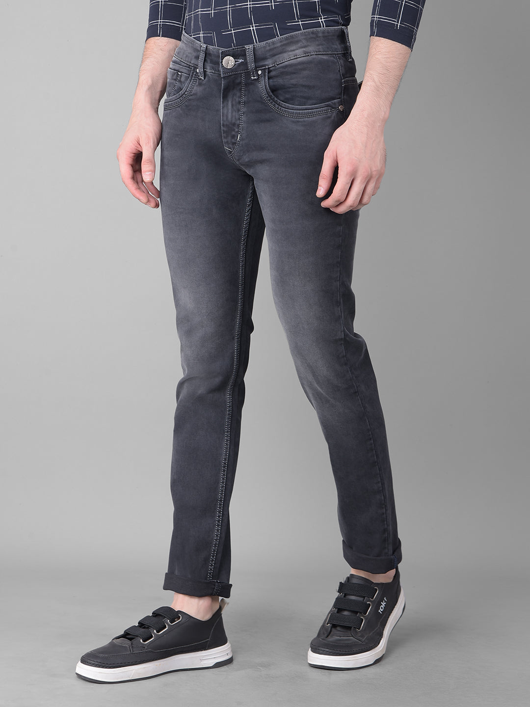 Black Light Fade Jeans-Men Jeans-Crimsoune Club