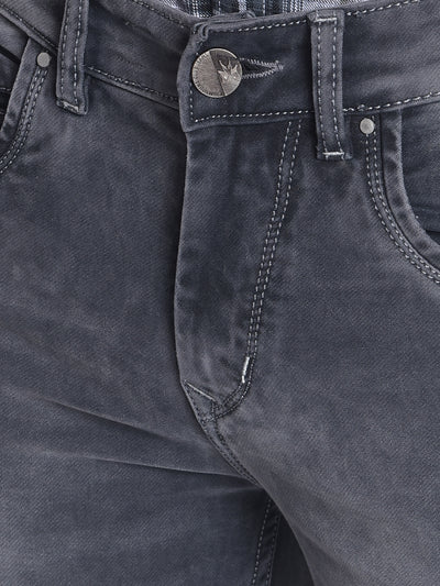 Grey Straight Jeans-Men Jeans-Crimsoune Club