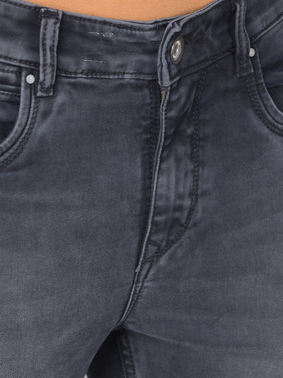 Grey Skinny Jeans-Men Jeans-Crimsoune Club