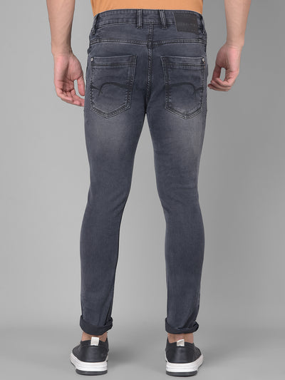 Grey Skinny Jeans-Men Jeans-Crimsoune Club