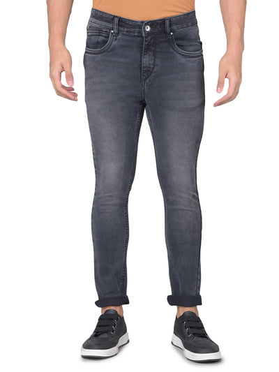 Grey Skinny Jeans-Men Jeans-Crimsoune Club