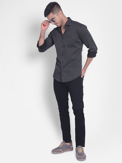 Black Slim Jeans-Men Jeans-Crimsoune Club