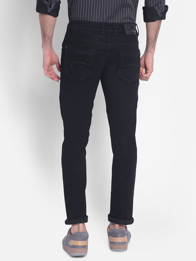 Black Slim Jeans-Men Jeans-Crimsoune Club