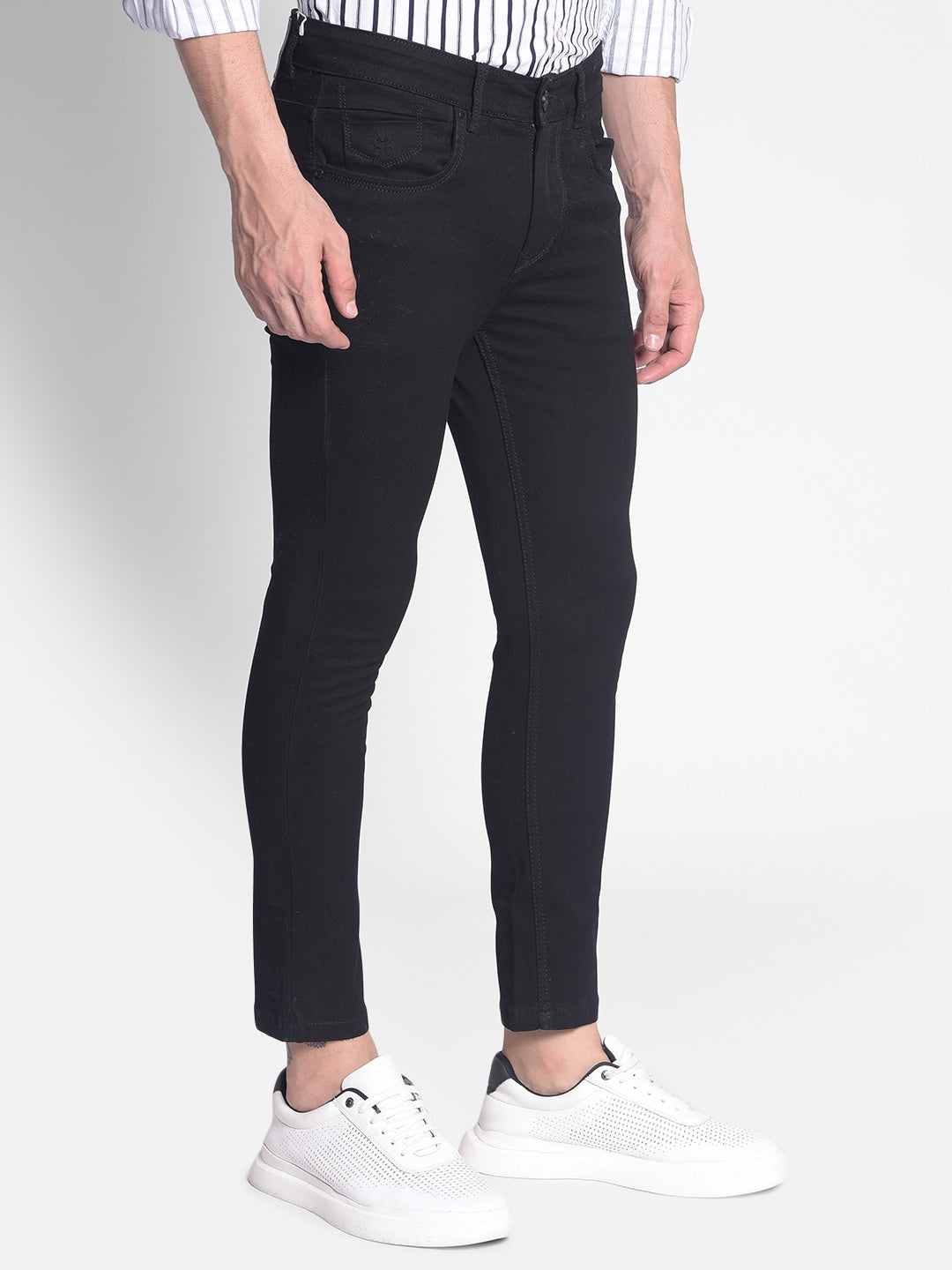 Black Skinny Jeans-Men Jeans-Crimsoune Club