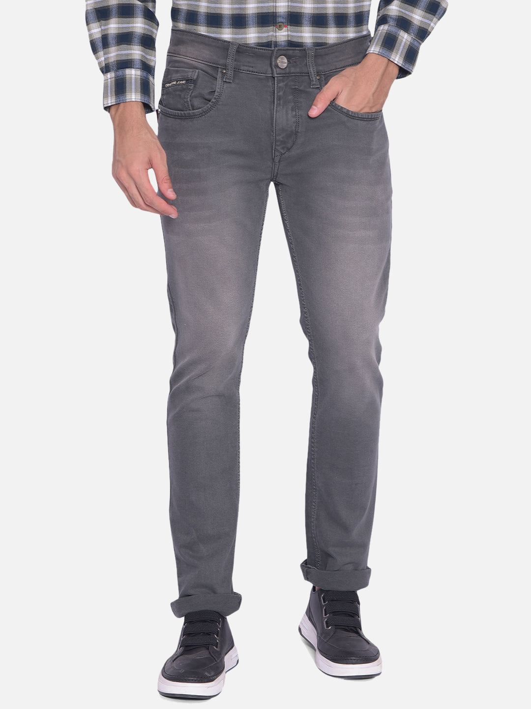 Grey Jeans-Men Jeans-Crimsoune Club