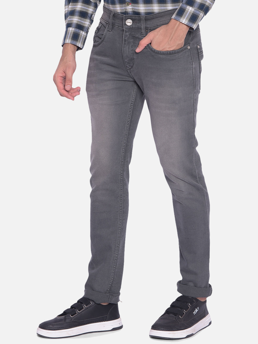 Grey Jeans-Men Jeans-Crimsoune Club