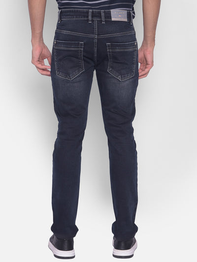 Navy Blue Jeans-Mens Jeans-Crimsoune Club