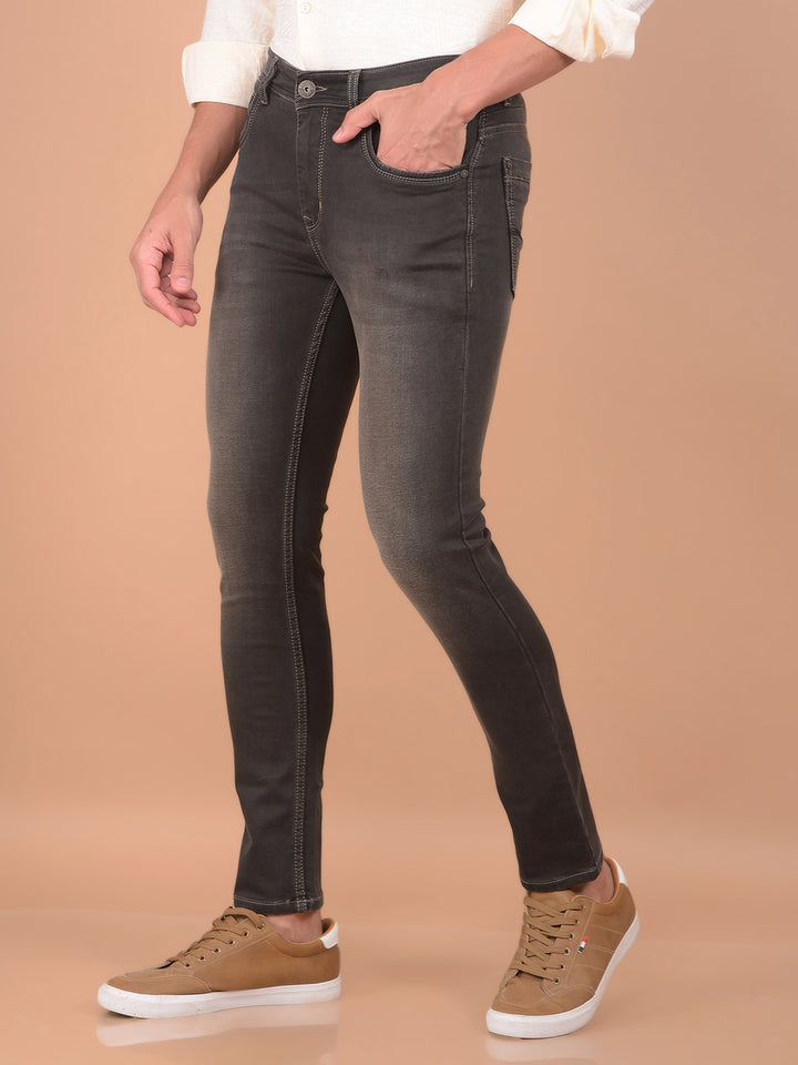 Grey Jeans-Men Jeans-Crimsoune Club