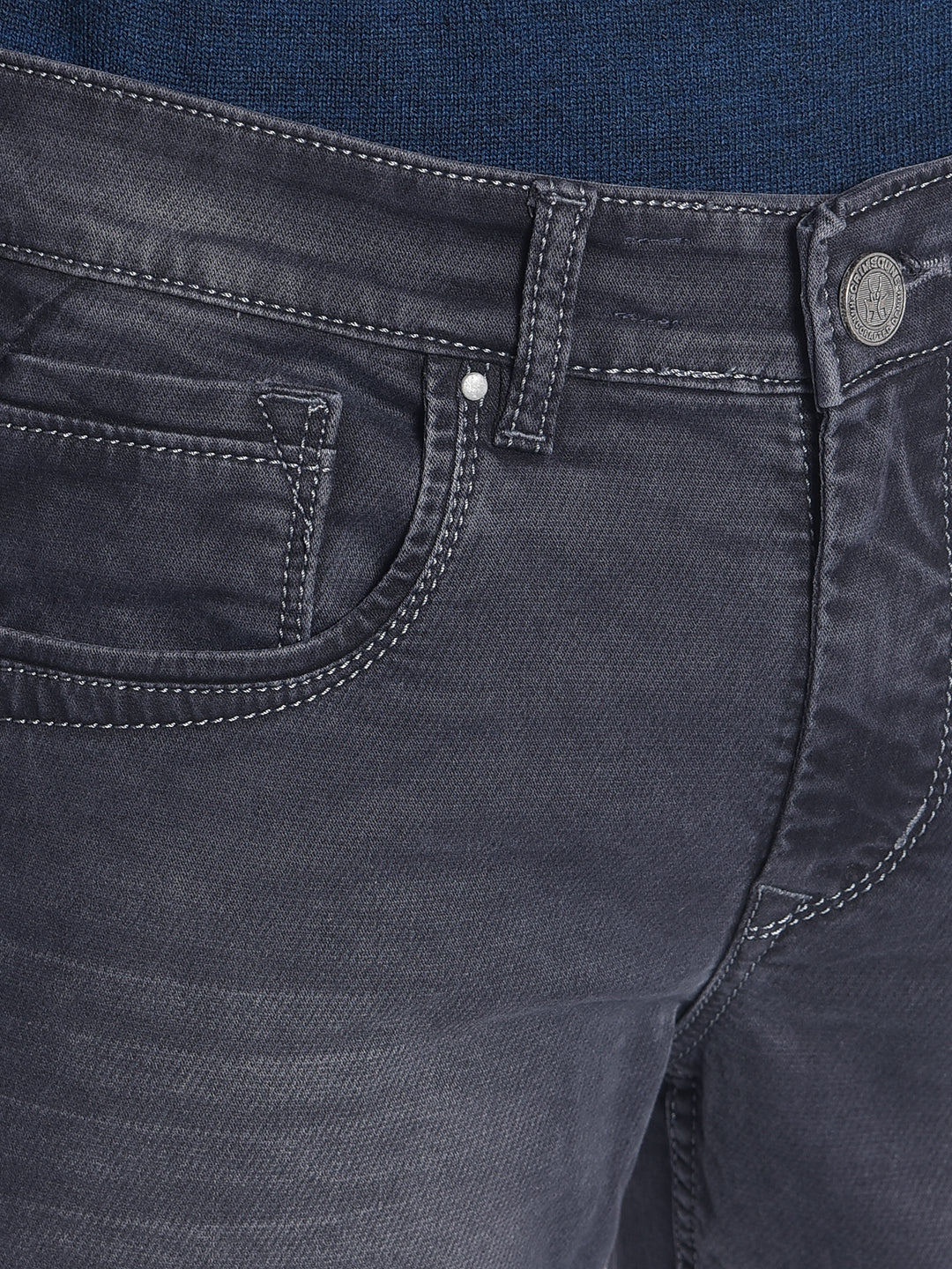 Grey Straight Jeans-Men Jeans-Crimsoune Club