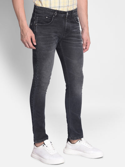 Grey Skinny Jeans-Men Jeans-Crimsoune Club