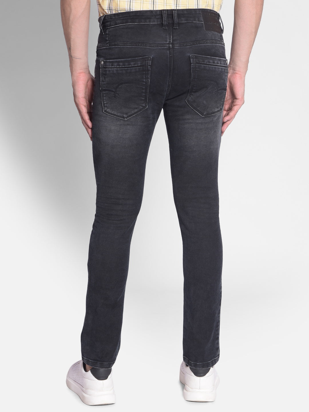 Grey Skinny Jeans-Men Jeans-Crimsoune Club