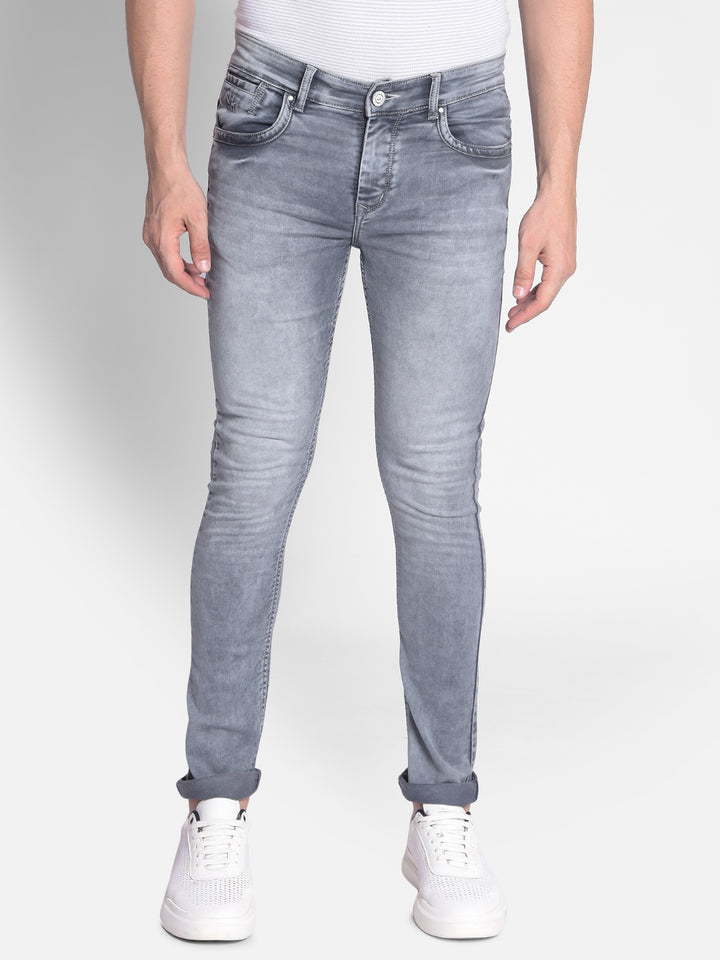 Grey Jeans-Men Jeans-Crimsoune Club
