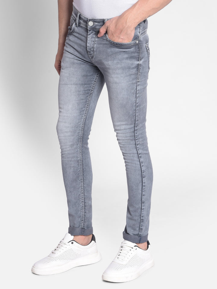 Grey Jeans-Men Jeans-Crimsoune Club
