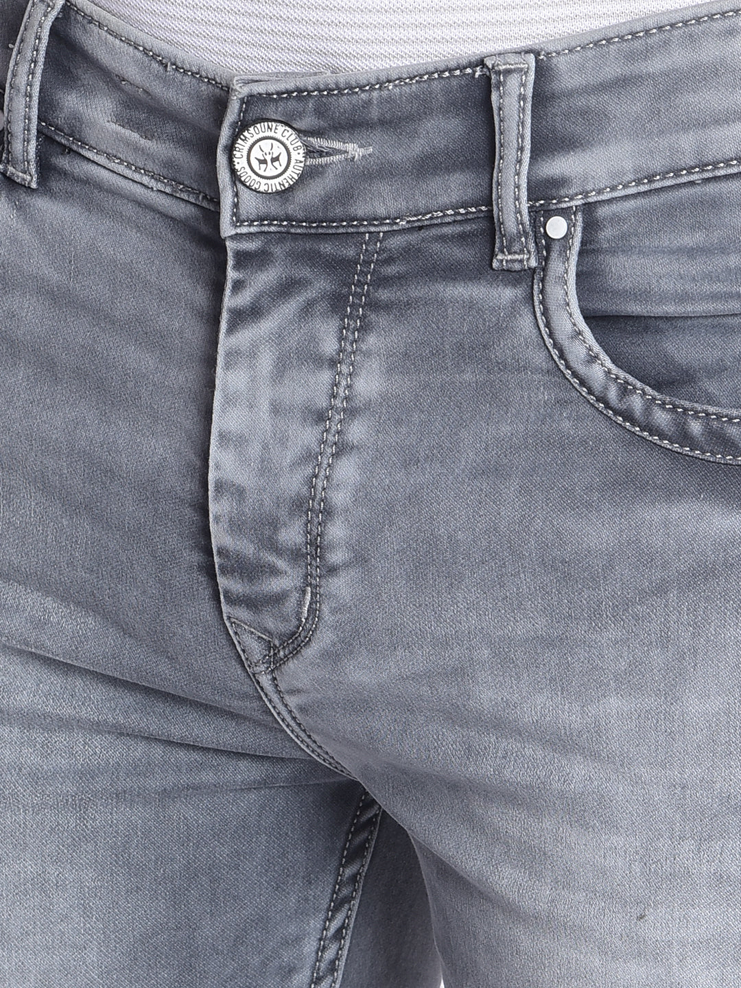 Grey Jeans-Men Jeans-Crimsoune Club
