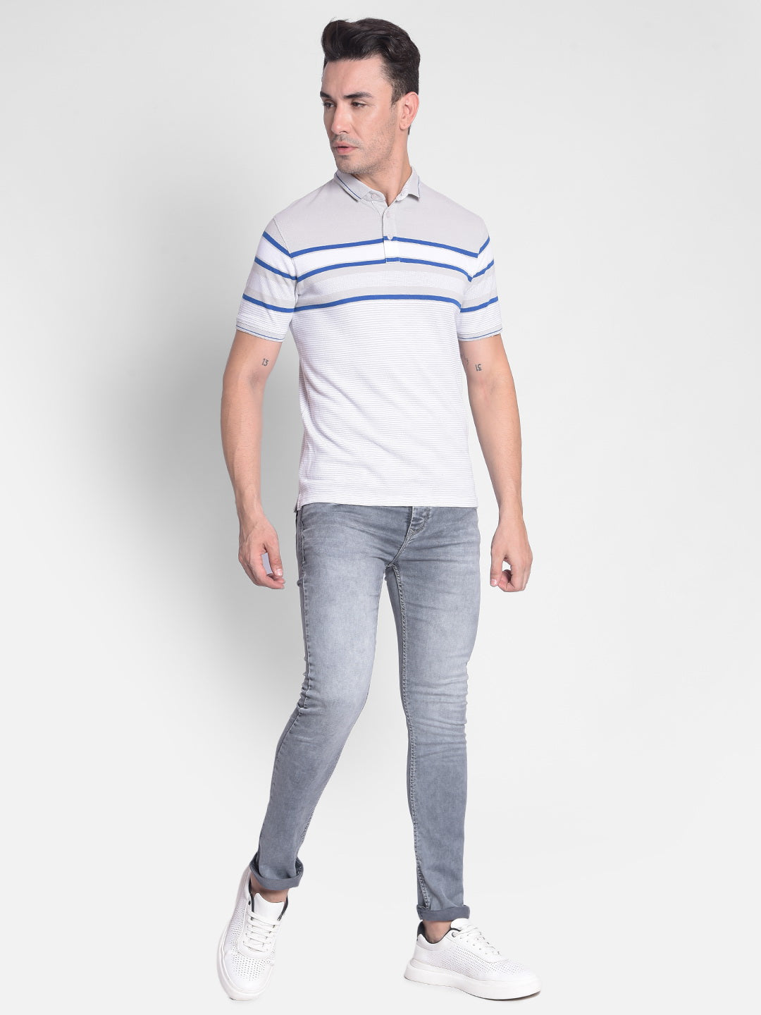 Grey Jeans-Men Jeans-Crimsoune Club