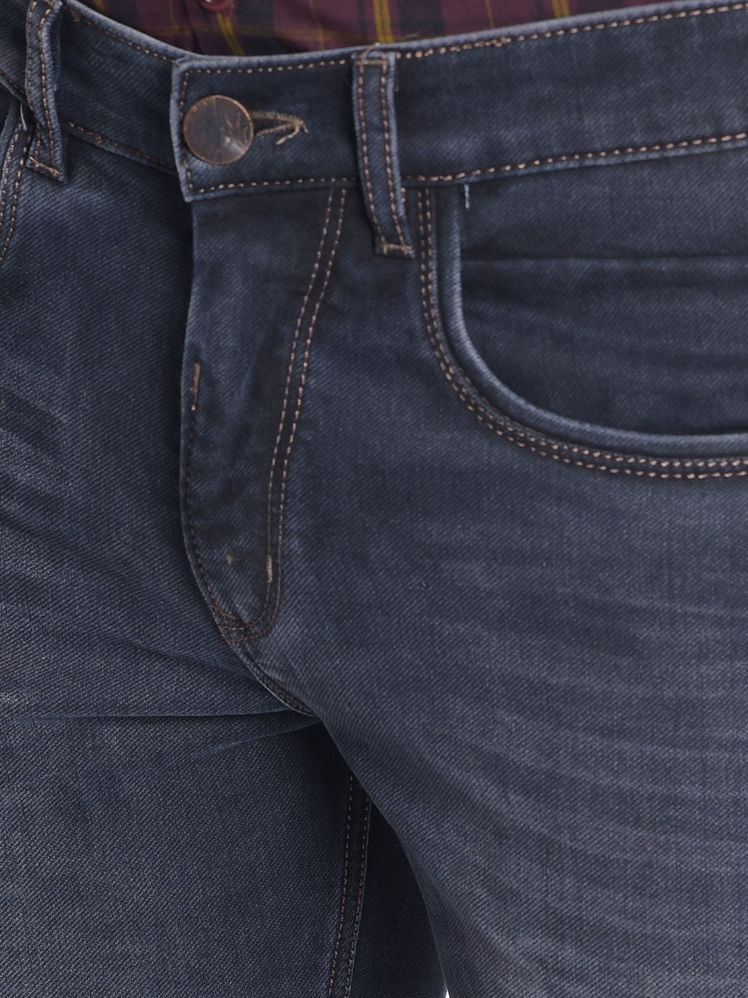 Navy Blue Jeans-Men Jeans-Crimsoune Club