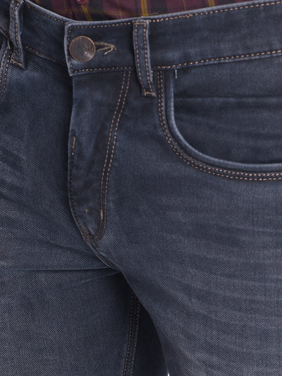Navy Blue Jeans-Men Jeans-Crimsoune Club