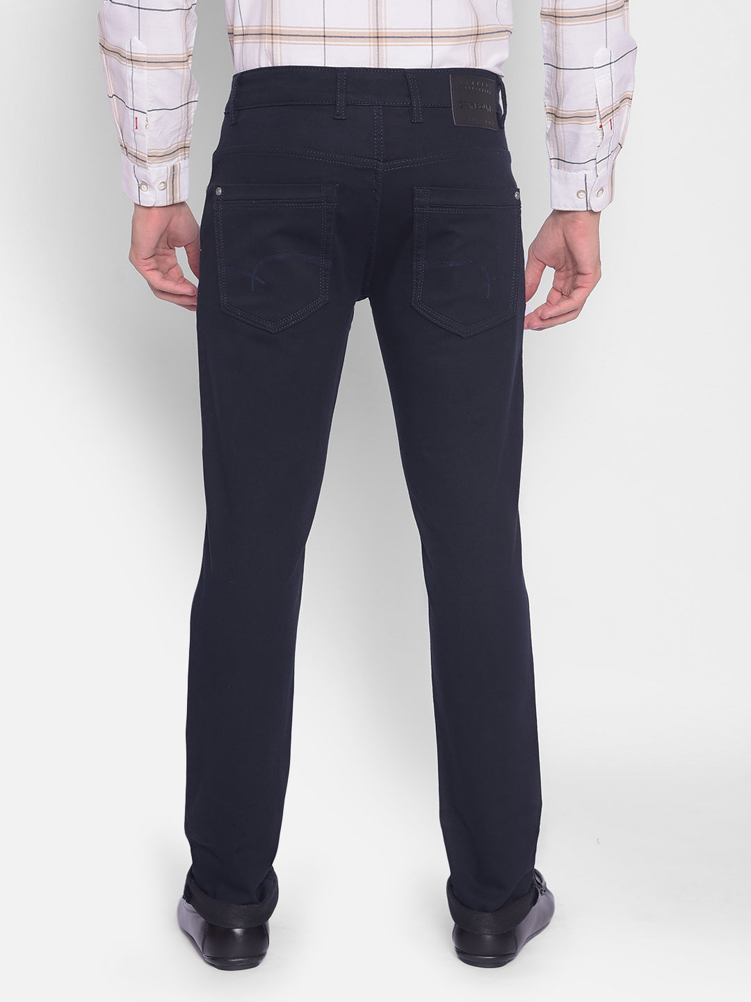 Navy Blue Jeans-Mens Jeans-Crimsoune Club