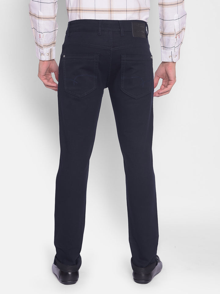 Navy Blue Jeans-Mens Jeans-Crimsoune Club