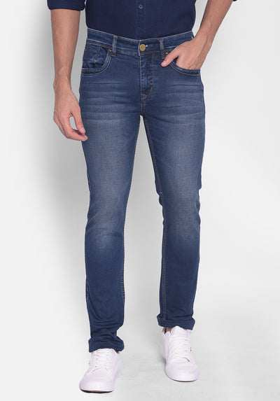 Blue Light Fade Jeans-Men Jeans-Crimsoune Club