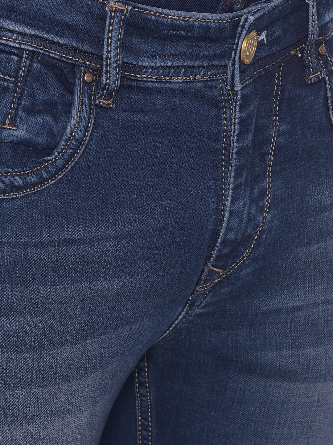 Blue Light Fade Jeans-Men Jeans-Crimsoune Club