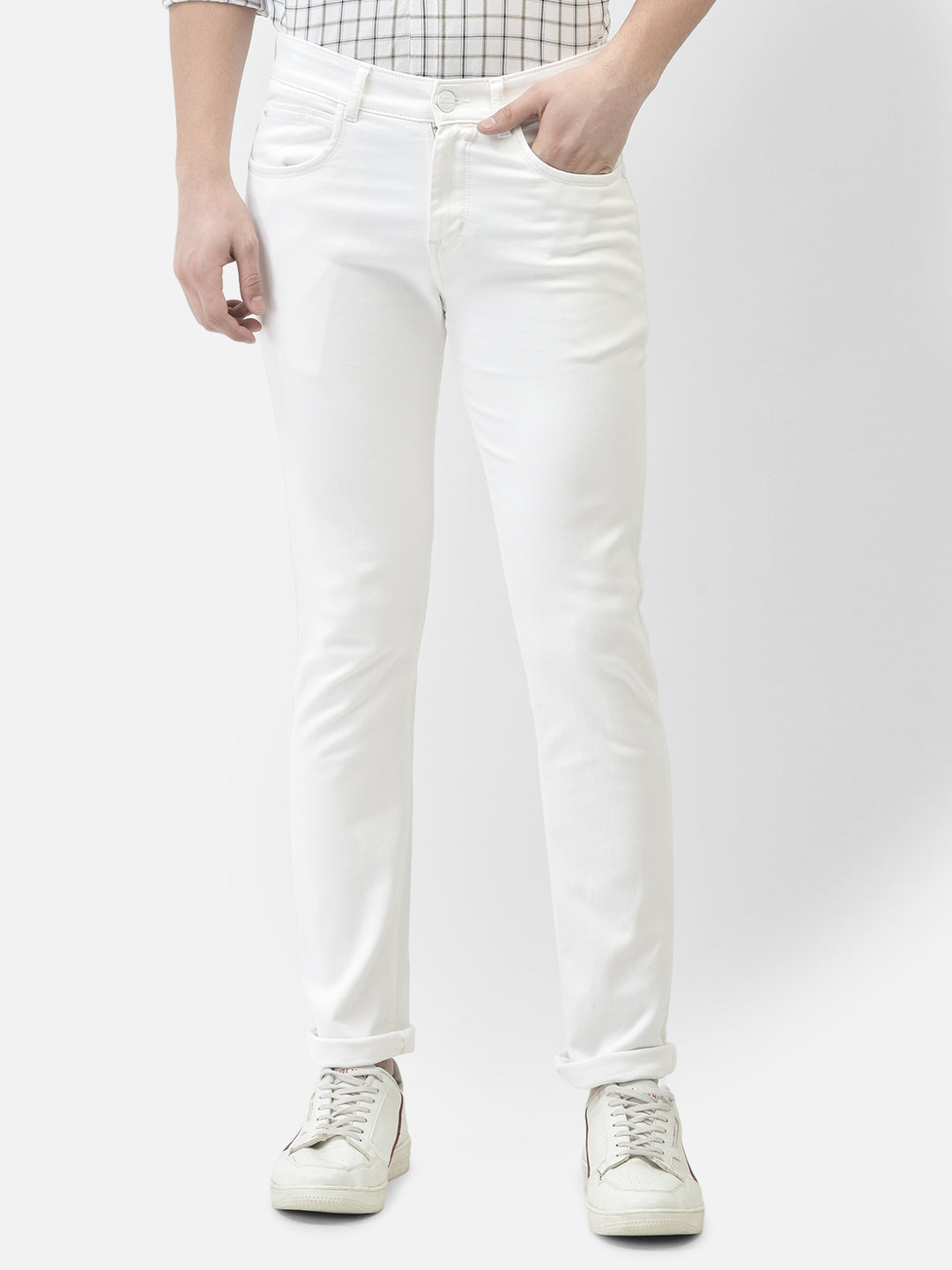 White Jeans-Men Jeans-Crimsoune Club