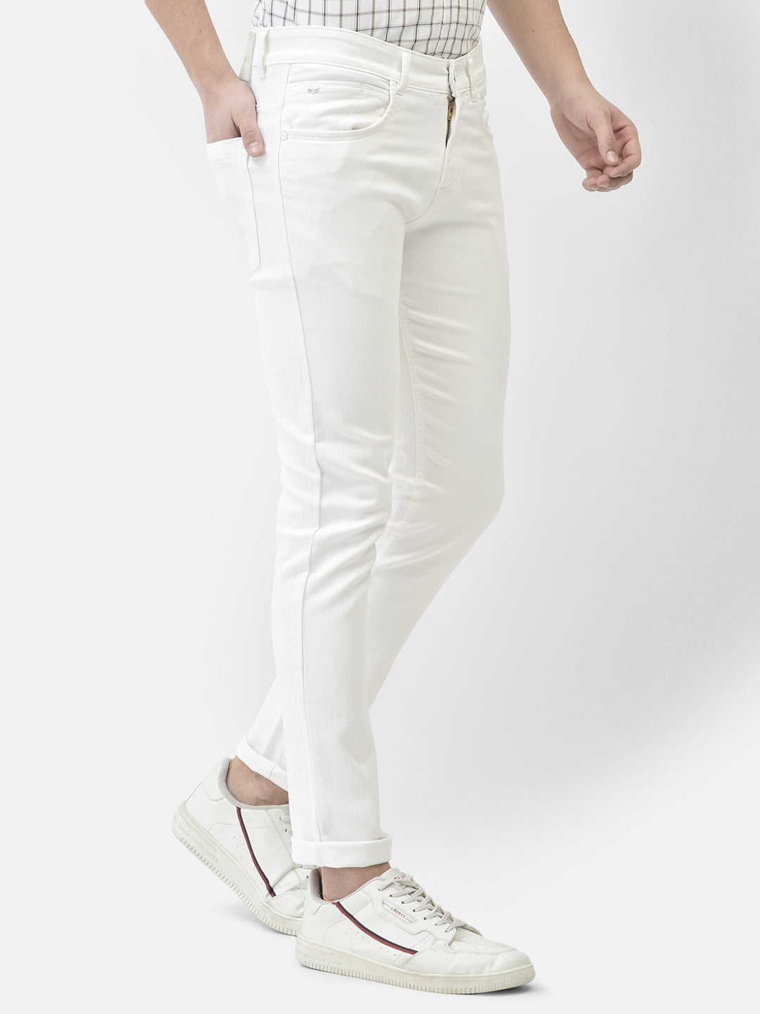 White Jeans-Men Jeans-Crimsoune Club