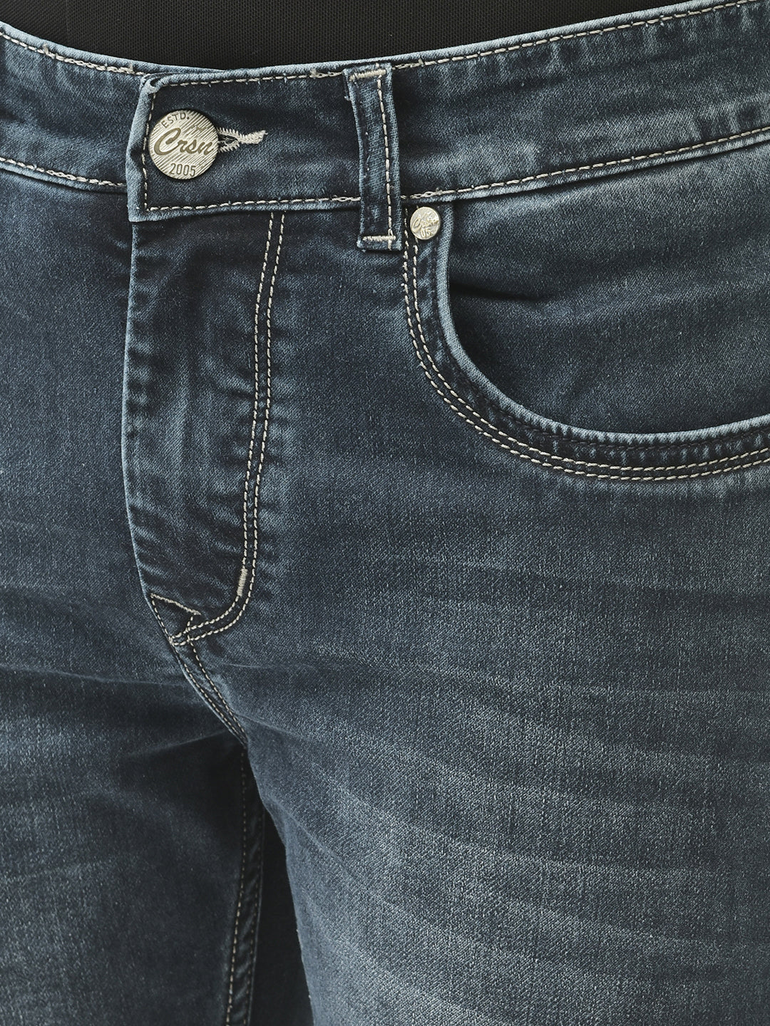 Blue Skinny Jeans-Men Jeans-Crimsoune Club