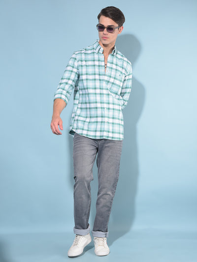 Grey Straight Cotton Jeans-Men Jeans-Crimsoune Club